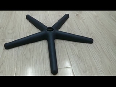 Silla de oficina de diseño estándar Base giratoria con rotación de 360 grados Piernas de cinco estrellas de nylon blanco y negro