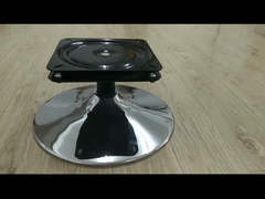 Accesorios para sillas de bar, sillas de sofá cromadas con base de disco fijo Rotación y retorno automático Función