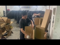 venta al por mayor de 700 mm de silla de oficina de nylon negro base giratoria con soporte lumbar y ruedas