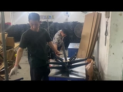 Silla de oficina ajustable con base giratoria de plástico de nylon sin ruedas