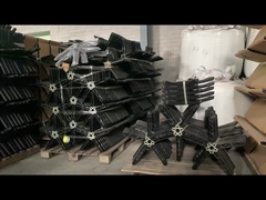 Capacidad de peso 300 libras Silla giratoria de oficina soporte de nylon negro pie de cinco estrellas