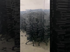 Silla de oficina de pie de plástico de cinco estrellas con base giratoria Silla de oficina con respaldo de plástico