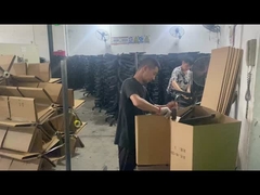 Fabrica mayorista de silla de oficina de nylon negro base giratoria con soporte lumbar y ruedas