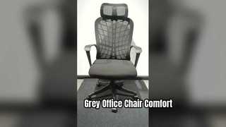 Silla giratoria de oficina negra Comfort
