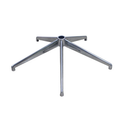 Buen precio Ergonomía de aleación de aluminio color de pulido silla de oficina base metálica con altura ajustable y ruedas en línea