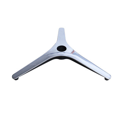 Buen precio Base de silla de oficina de metal moderno con ajuste de altura de color de pulido sin ruedas en línea