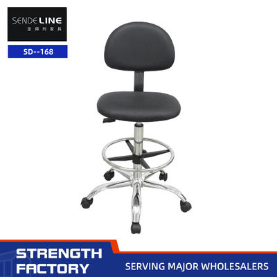 Buen precio 600 mm Diámetro del pie de cinco estrellas Taburete de barra Accesorios negro Sillones de barra de elevación rotativa en línea