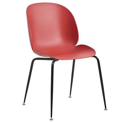 Buen precio Dimensiones del asiento 46H 46W 41D cm Silla de plástico moderna con base de tubo cónico Estancia elegante Solución de asientos cómodos duraderos en línea