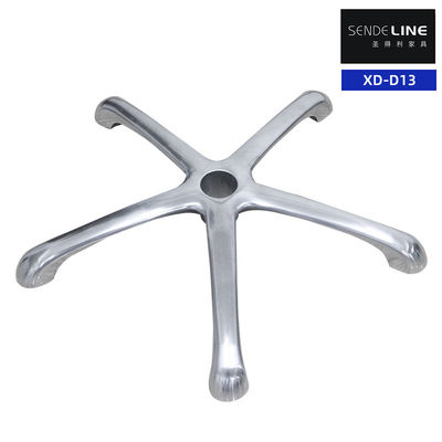 Pierna de aleación de aluminio de cinco estrellas, base de silla de oficina, base de silla giratoria, moldeo de fundición a presión