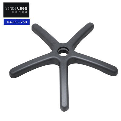 Silla de oficina de nylon Base de plástico Base PP / PA Cinco garras Silla de oficina Piernas negras