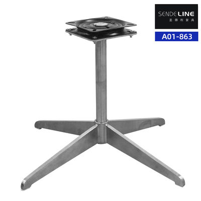 Buen precio 201 Acero inoxidable Base de silla giratoria de oficina electroplacada Piés de cinco estrellas en línea