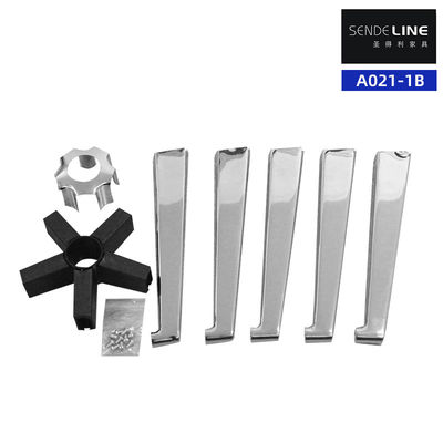 Buen precio Desmonta Accesorios de sillas giratorias Prueba Bifma de cromo / aerosol Base de pie de cinco estrellas en línea