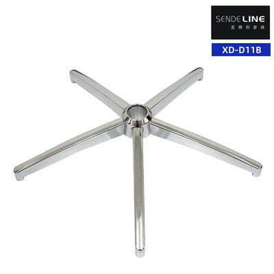 Base ergonómica de metal para silla de oficina de altura ajustable con 5 ruedas