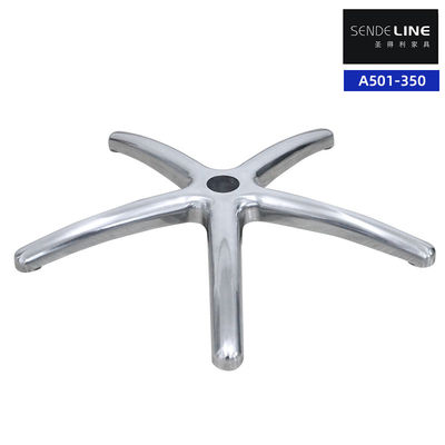 Buen precio Silla de oficina ergonómica Base metálica con giro de 360 ° y altura ajustable aleación de aluminio duradera en línea