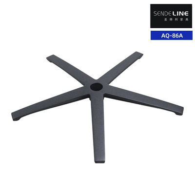 Buen precio Silla giratoria de aluminio Base metálica con ruedas Piernas de silla de cinco estrellas en línea