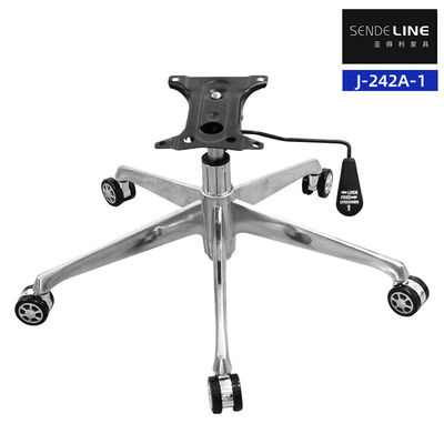 5 estrellas silla de oficina de metal base de ruedas aleación de aluminio ajuste de altura duradero