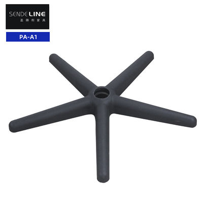 Buen precio Silla de oficina de cinco estrellas de nylon blanco negro con base giratoria de 360 grados en línea