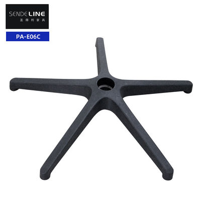 Silla de oficina de cinco garras con base giratoria con soporte lumbar