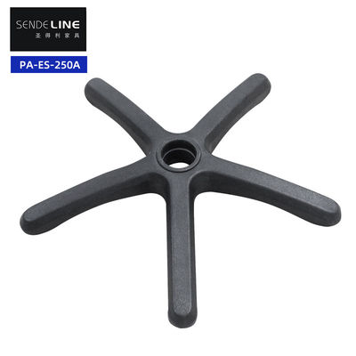Silla de oficina ajustable en altura de base de nylon de plástico de pie giratorio de cinco estrellas