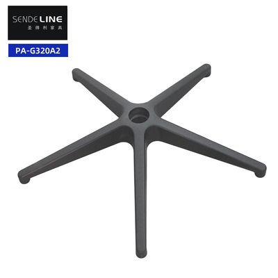Reemplazo de la base de la silla de oficina de nylon ajustable pie ergonómico de cinco estrellas