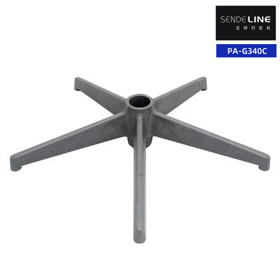 Silla de oficina de nylon Base giratoria Piernas de la silla de pie de cinco estrellas Diámetro 660mm 600mm
