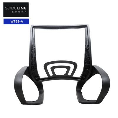 Silla de oficina de pie de plástico de cinco estrellas con base giratoria Silla de oficina con respaldo de plástico