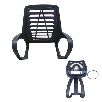 Silla de oficina de pie de plástico de cinco estrellas con base giratoria Silla de oficina con respaldo de plástico
