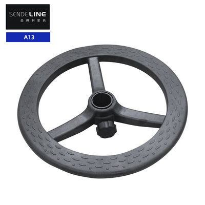 Silla de oficina de nylon base giratoria taburete de barra negra pies de plástico rotación de 360 grados