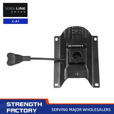 Buen precio Silla de oficina de elevación rotativa negra Mecanismo giratorio Ajustable en altura Personalizado en línea