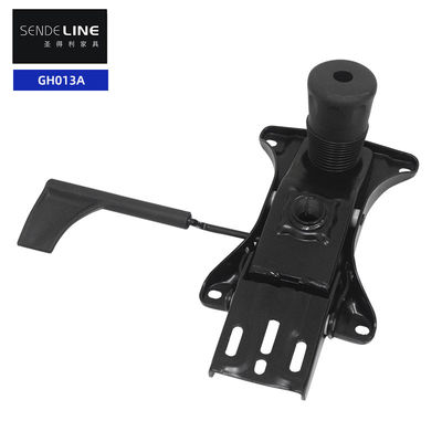 Mecanismo de silla de oficina ajustable de acero negro Reemplazo con sistema de ascensor de gas