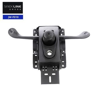 Buen precio Mecanismo de silla de oficina negro de aleación de aluminio con elevación del respaldo del asiento, inclinación sincronizada de 4 marchas y función libre de bloqueo en línea