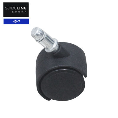 Ruedas de la silla giratoria de la oficina reemplazo 40mm centro de ruedas negro polea rueda cardan