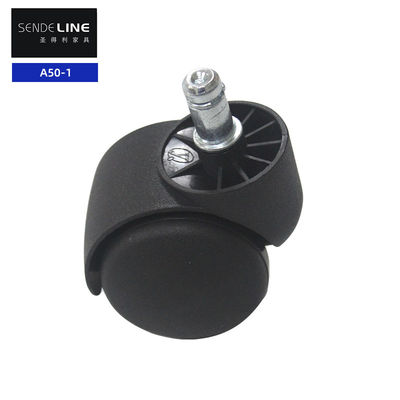 Círculo de reemplazo de ruedas de silla giratoria de nylon de 50 mm / hilo ruedas de ruedas universales