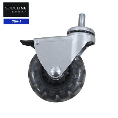 Buen precio 200 kg de carga de metal negro de la silla de oficina centro de reemplazo rueda universal médica en línea