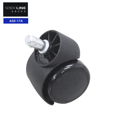 0.5 kg carga silla de oficina de reemplazo de ruedas de nylon 50 mm 5 ruedas silla de oficina polea