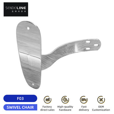 Buen precio Silla de oficina de hierro cromado Reposición de reposabrazos Ergonómico para sillas de clase grande en línea