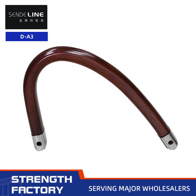 Buen precio Silla de madera sólida de estilo moderno con reposabrazos cómodos de color rojo marrón para el hogar / oficina en línea