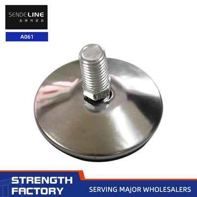 Buen precio Suela negra de hierro para silla de reemplazo de pies no resbaladizos 12 mm / 13 mm longitud del hilo en línea