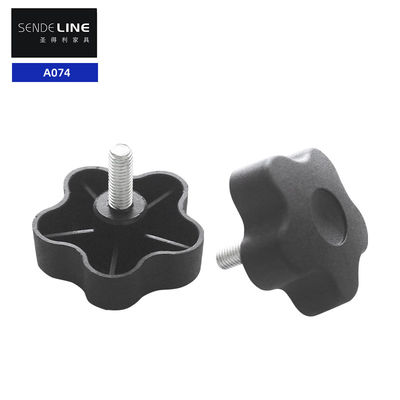 Buen precio Pie de mesa ajustable negro M8 longitud de hilo 20 mm reemplazo de pie de silla de oficina en línea