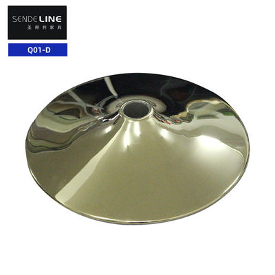 Buen precio Oro / Blanco Accesorios de taburetes de bar modernos Restaurante Silla giratoria con base redonda en línea