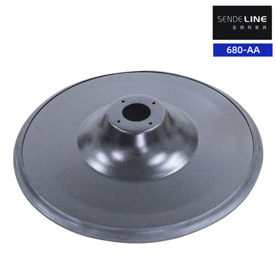 Buen precio Base de silla de peluquería de color electrolibrado negro con rociador circular de espesor de pared 3.0 en línea