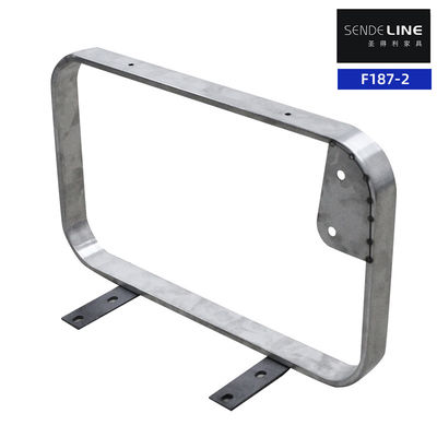 Buen precio Alta estabilidad de acero inoxidable 201 Barbero asiento reposabrazos fácil montaje en línea