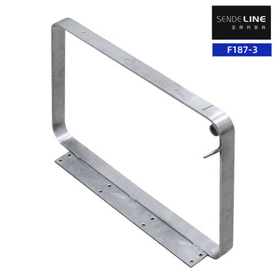 Buen precio Acero inoxidable duradero 201 Barber Chair apoyabrazos Color electroplacado liso en línea