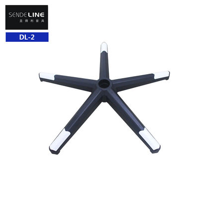 Buen precio Silla de oficina de nylon negro base giratoria con soporte lumbar y ruedas en línea