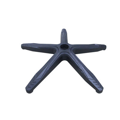 Base de silla de oficina de 640 mm de alta calidad de nylon negro con soporte lumbar y ruedas