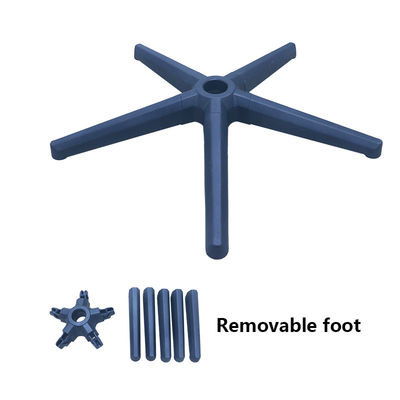 Buen precio Desmontaje de fábrica Nylon ha pasado la prueba de Bifma Silla de oficina con base giratoria Modelo de pie extraíble negro en línea