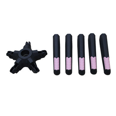 Buen precio Ventas directas de fábrica 350 mm de radio silla de oficina de nylon base giratoria con pie de desmontaje de ruedas en línea