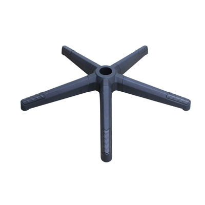 Silla de oficina de fábrica Base giratoria con desmontaje Bifma de nylon negro probado Radio de 350 mm
