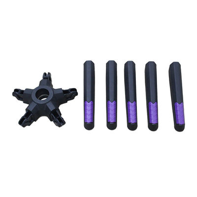 Buen precio Desmontaje 350 mm de radio negro silla de oficina de nylon base giratoria con ajuste de altura en línea