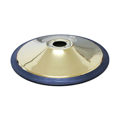 Buen precio Silla de barbero de placa de hierro de oro Base 7.5kg Peso 1.4mm Pared para silla de belleza de salón en línea